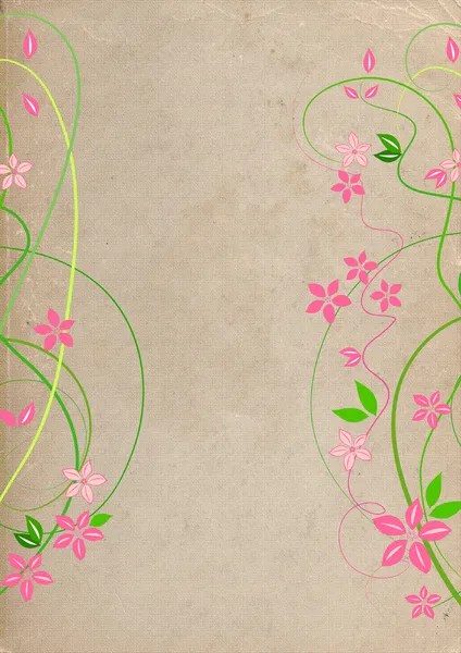 Delicate background with pink lowers — Stock Photo, Image