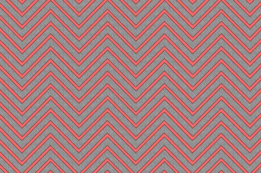 Trendy chevron patterned background red and grey clipart