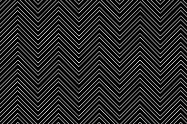 Trendy chevron patterned background, black and white clipart