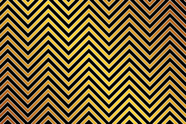 Trendy chevron patterned background, golden, black and white — Stock Photo, Image