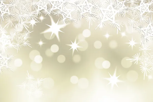 Sfondo di Natale con fiocchi di neve e stelle — Foto Stock