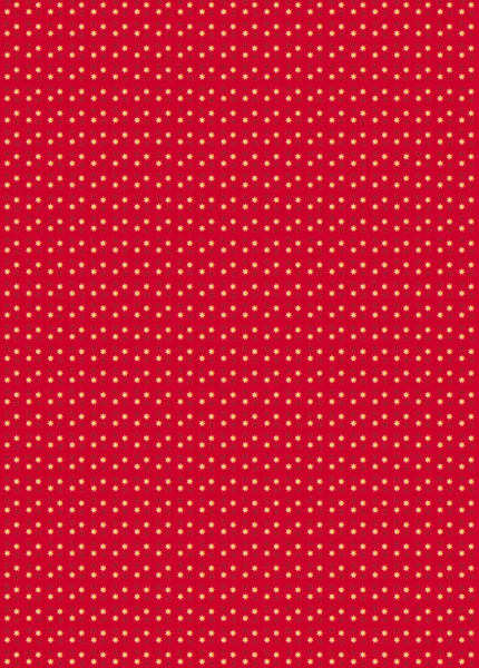 Elegante goldene Sterne auf rotem, nahtlosem Muster — Stockfoto
