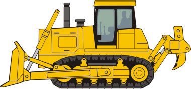 Construction bulldozer clipart