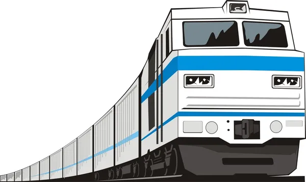 Locomotive cargo — Image vectorielle