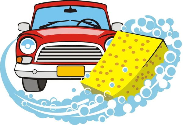 Signe de lavage de voiture — Image vectorielle