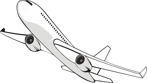 Avião de passageiros —  Vetores de Stock