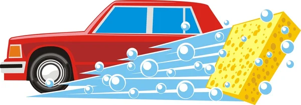 Lavaggio auto — Vettoriale Stock
