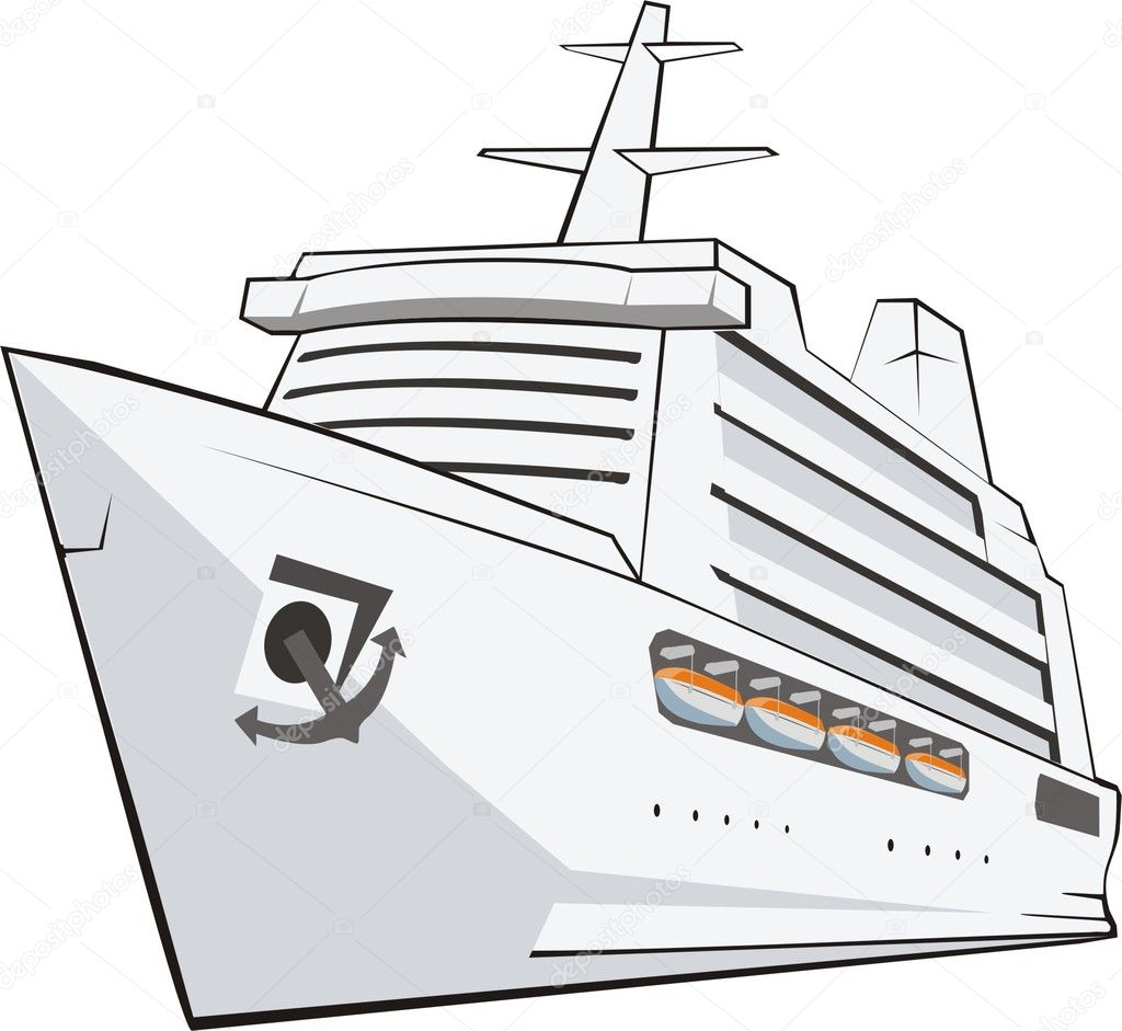 Ocean tourist ship
