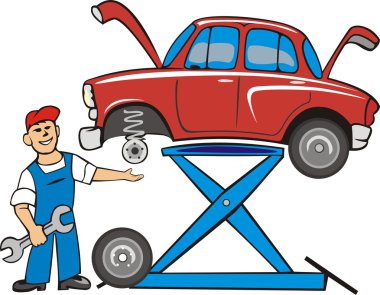 Car repair clipart