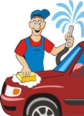 Car wash clipart