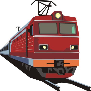 Train locomotive clipart