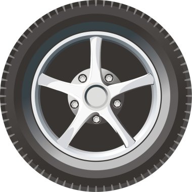 Car wheel clipart