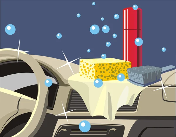 Αυτοκίνητο εσωτερική καθαρό — Διανυσματικό Αρχείο
