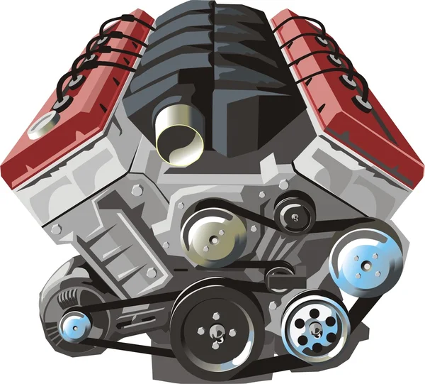車のエンジン — ストックベクタ