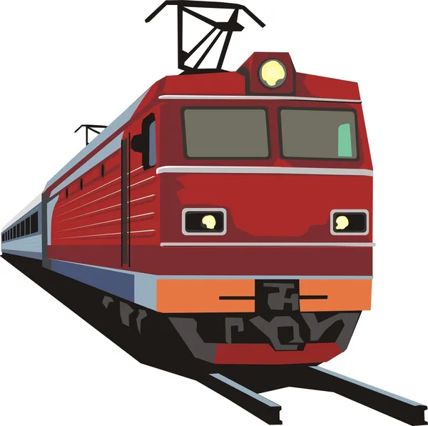 Locomotiva de comboio —  Vetores de Stock