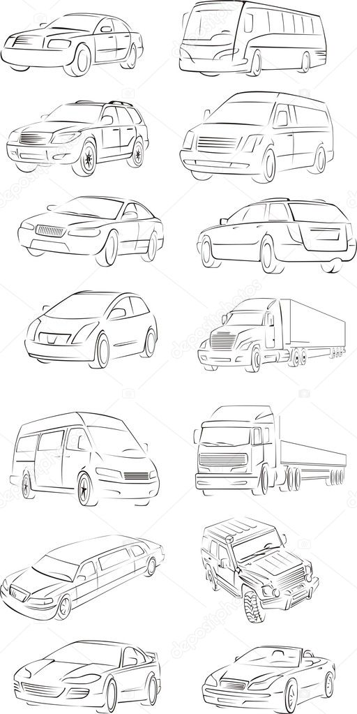 Vehicles outlines