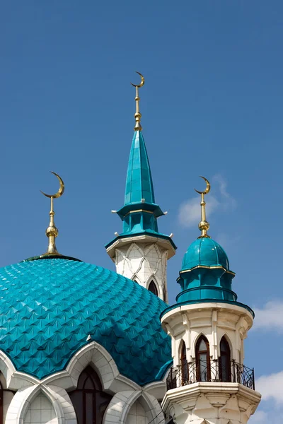 Minarety Meczetu w kazan kremlin — Zdjęcie stockowe