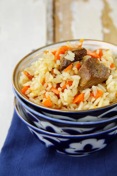 Pilaf - klasické Středního východu a střední Asie jídlo — Stock fotografie