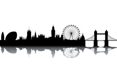 London skyline illustration clipart