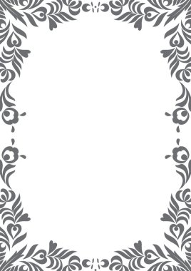 Floral page decoration clipart