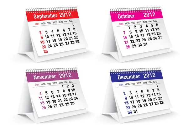 2012 bureaukalender — Stockfoto