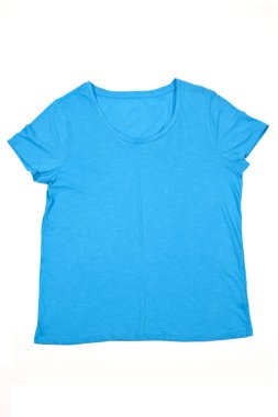 Womens blue t-shirt clipart