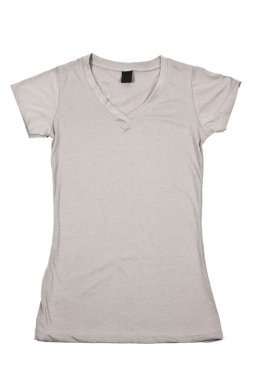 Womens gray t-shirt clipart