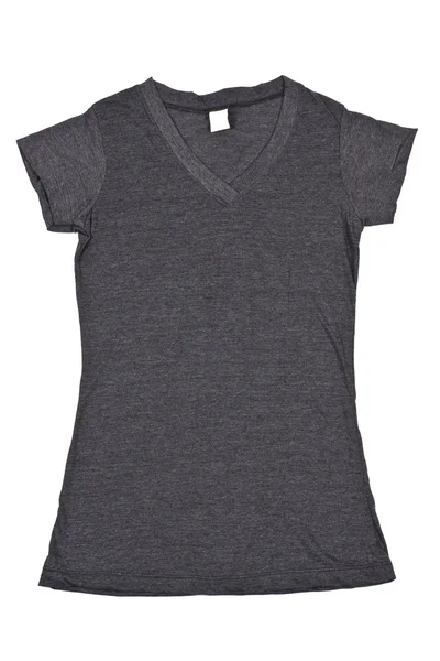 여자 t-셔츠 회색 — 스톡 사진