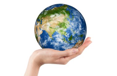 Earth in Hand clipart