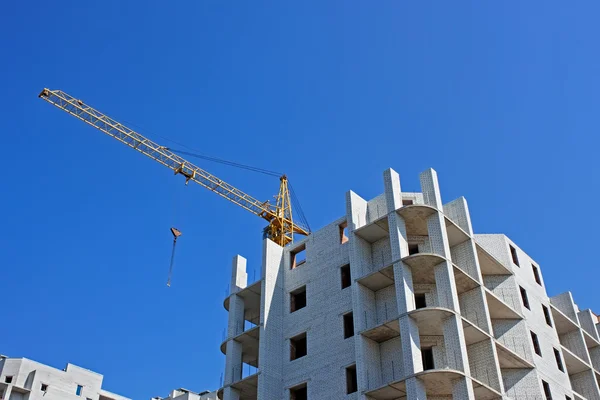 Used crane on the construction — Stock Photo, Image