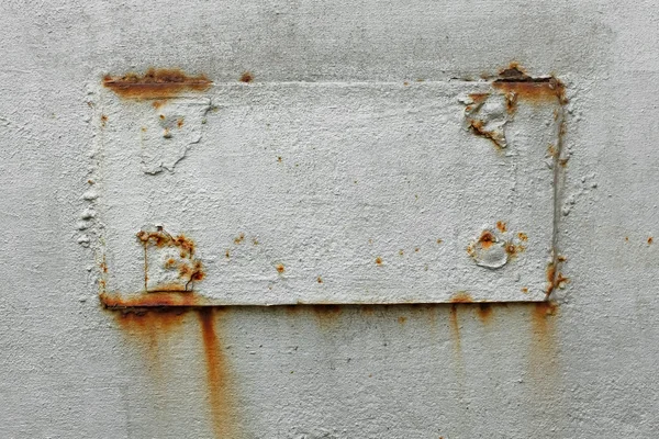 Geschweißter Fleck auf Metalloberfläche — Stockfoto