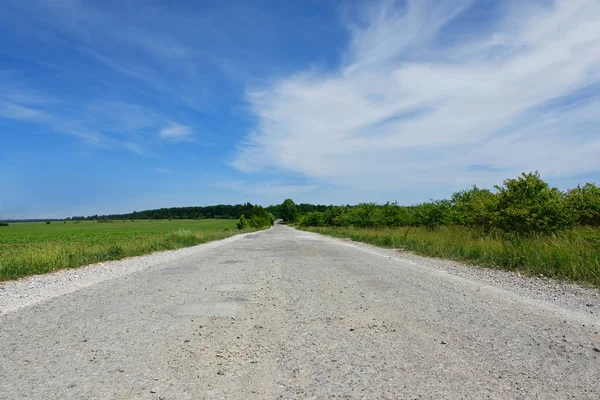 Landsbygdens asfalterad väg — Stockfoto