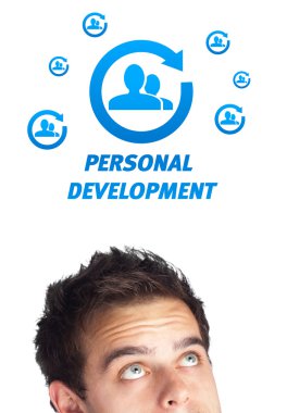 iş arayan genç baş simgeler yazın