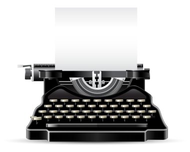 Antique Typewriter clipart