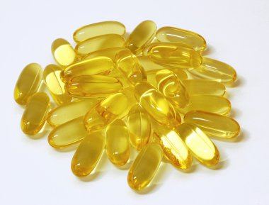 Fish oil vitamins clipart