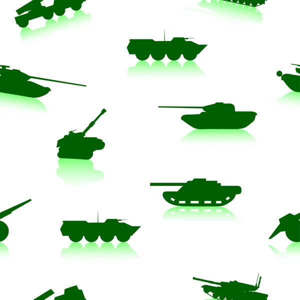 坦克武器无缝壁纸 — 图库照片