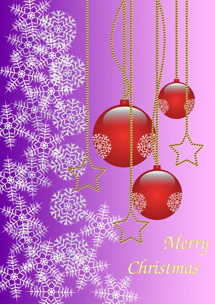 Веселый Рождественский фон золотой и красный — стоковое фото