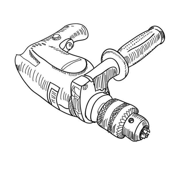 Drill with handle — Zdjęcie stockowe
