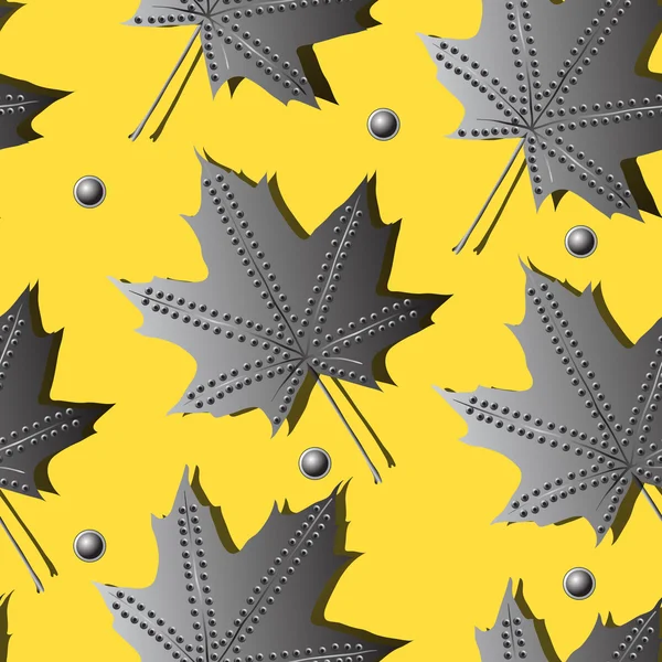 Ein nahtloses Muster mit Blatt, Herbstblatt Hintergrund — Stockfoto