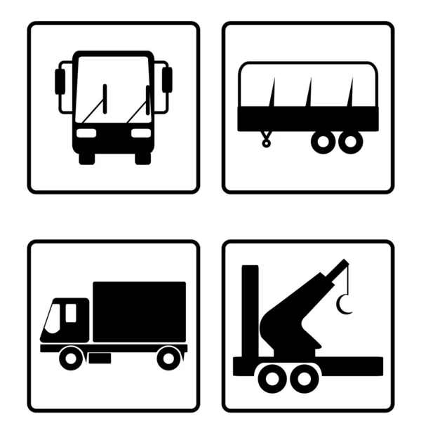 Zbiór ikon transportu — Zdjęcie stockowe