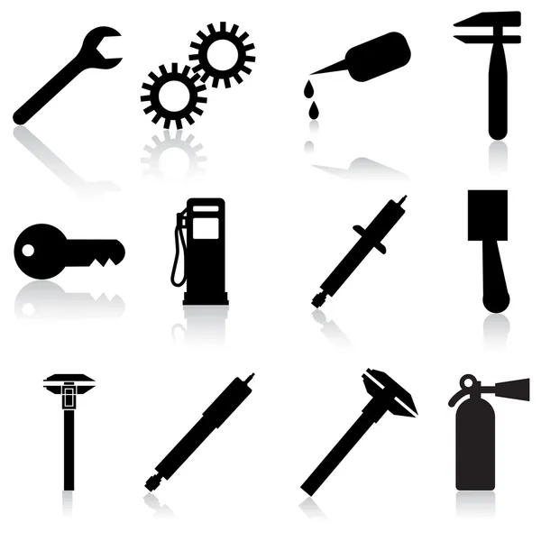 Auto Car Repair Service Icon Symbol — Stock Photo, Image