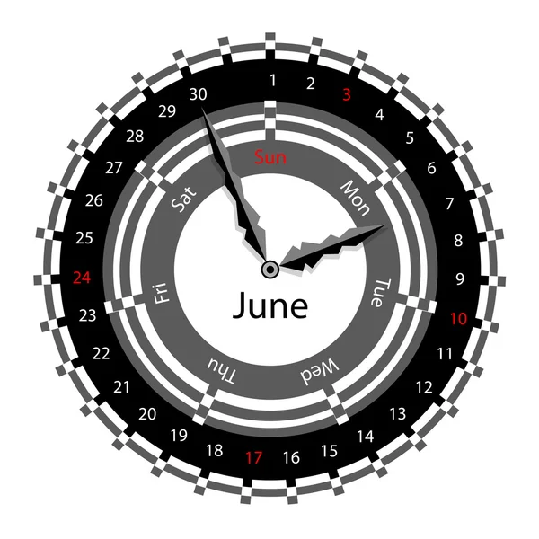 20 원형 캘린더와 시계 디자인의 크리에이 티브 아이디어 — 스톡 사진