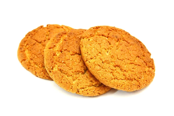 A trió a cookie-kat, elszigetelt fehér background — Stock Fotó