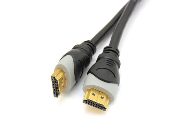 สาย HDMI สีทองระดับมืออาชีพ — ภาพถ่ายสต็อก