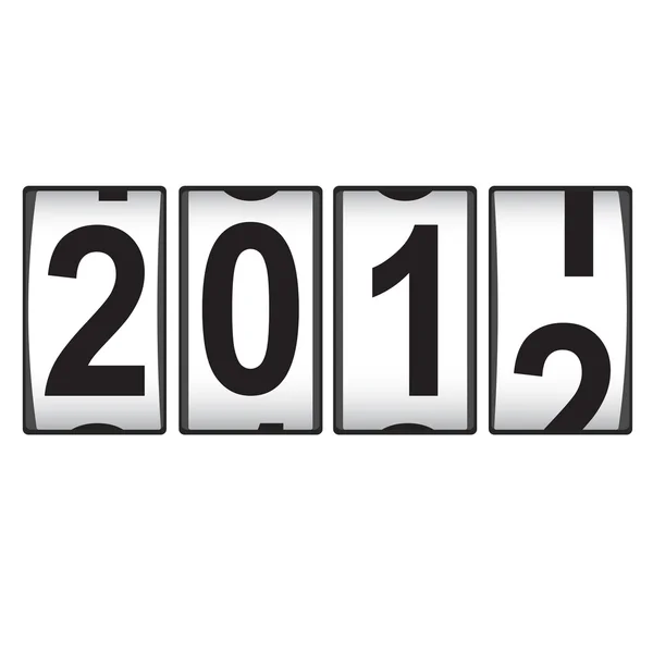 Čítač nový rok 2012. — Stock fotografie