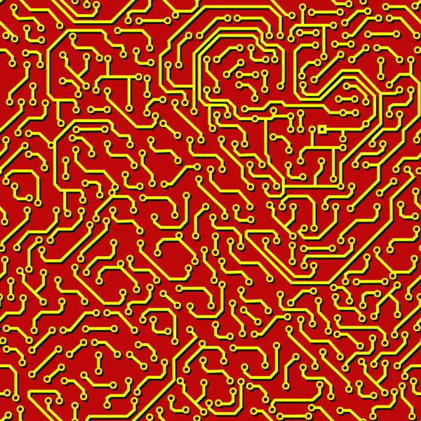 Απρόσκοπτο μοτίβο. Πίνακας κυκλωμάτων υπολογιστών. — Φωτογραφία Αρχείου