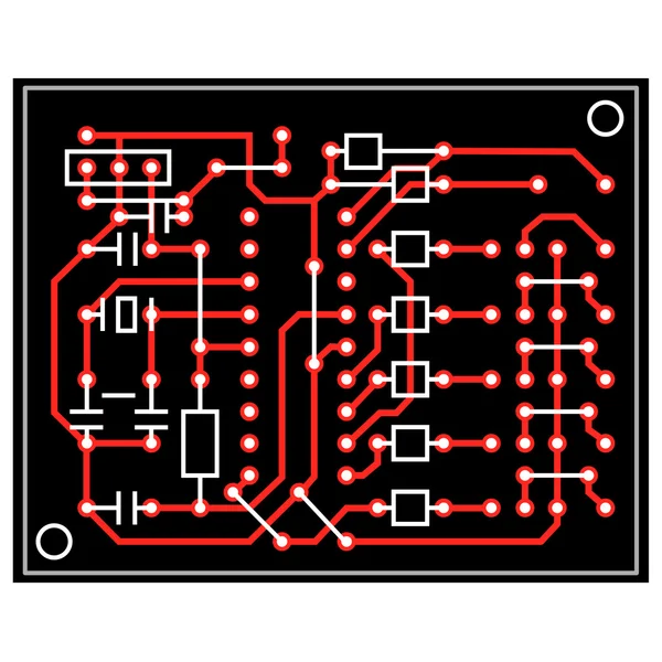 Circuit imprimé abstrait — Photo