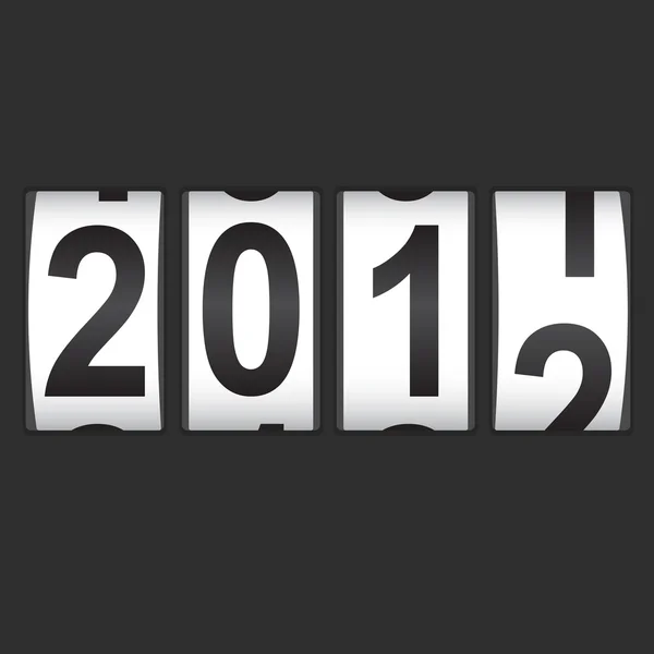 2012 新的一年计数器. — 图库照片