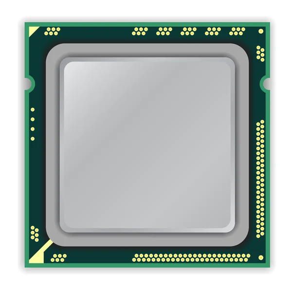 O computador de CPU de processador multi núcleo moderno — Fotografia de Stock