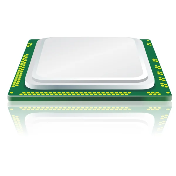 Modern processor with reflection. — Stock Photo, Image